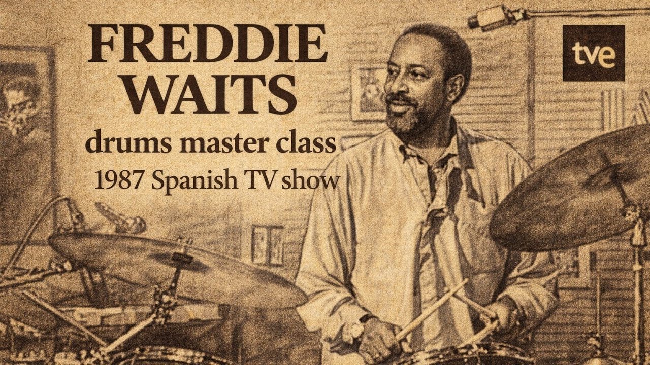 Freddie Waits drums master class 1987 Spanish TV show