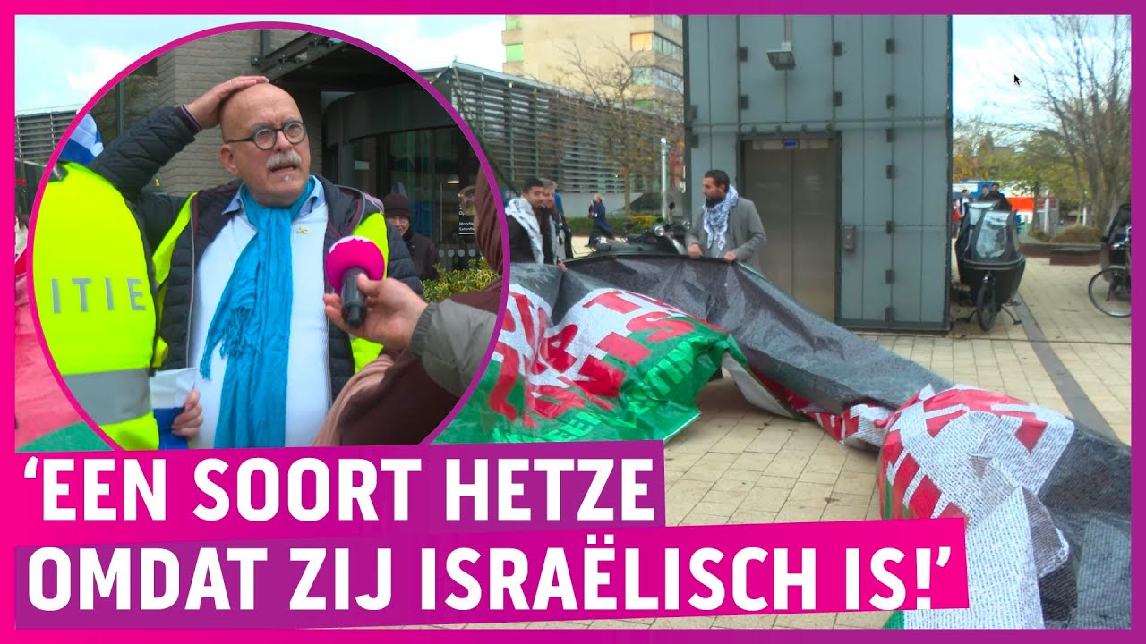 Demo tegen antisemitisme op Erasmus Universiteit: ‘Laffe bestuurders!’