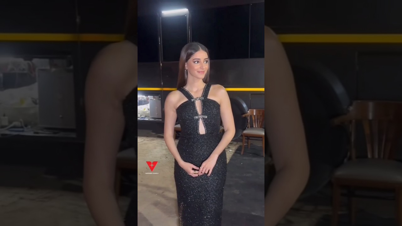 ANANYA PANDEY WEARING MIDI DRESS BY SELF - PORTRAIT WORTH Rs.46,213 