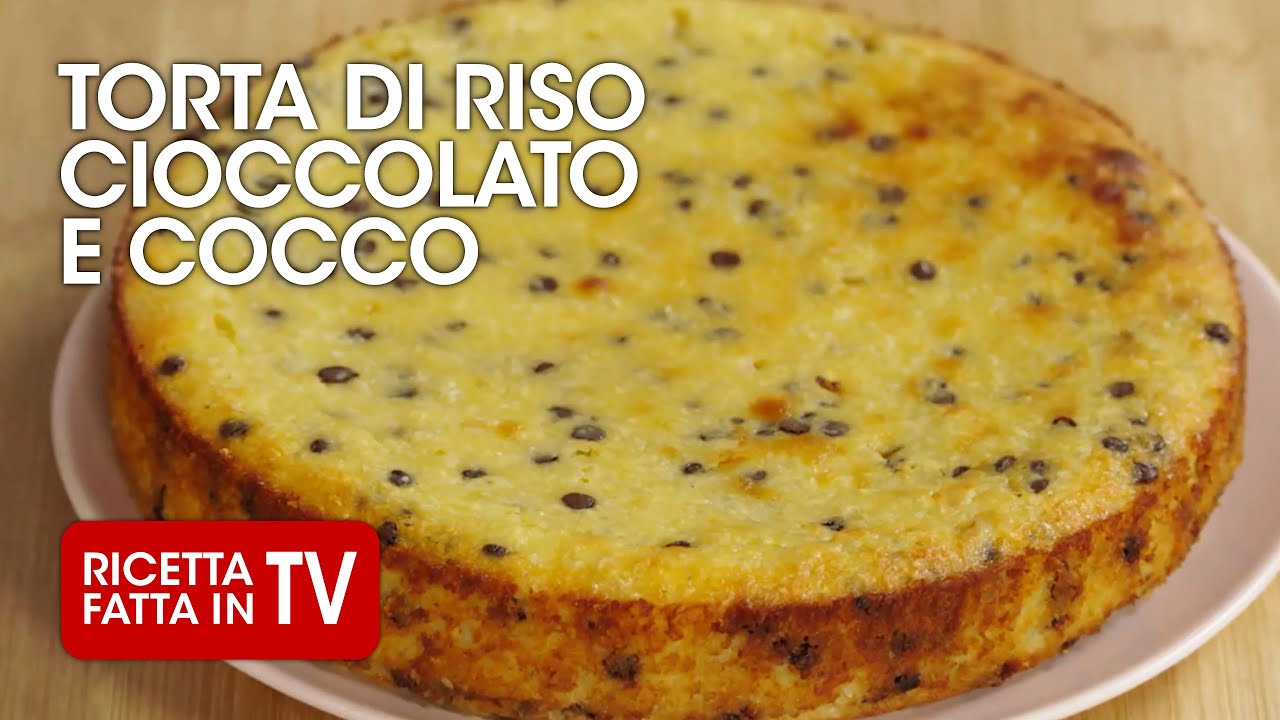 Come fare la TORTA DI RISO CIOCCOLATO E COCCO di Benedetta Rossi 🥥 Ricetta TV Fatto in Casa per Voi
