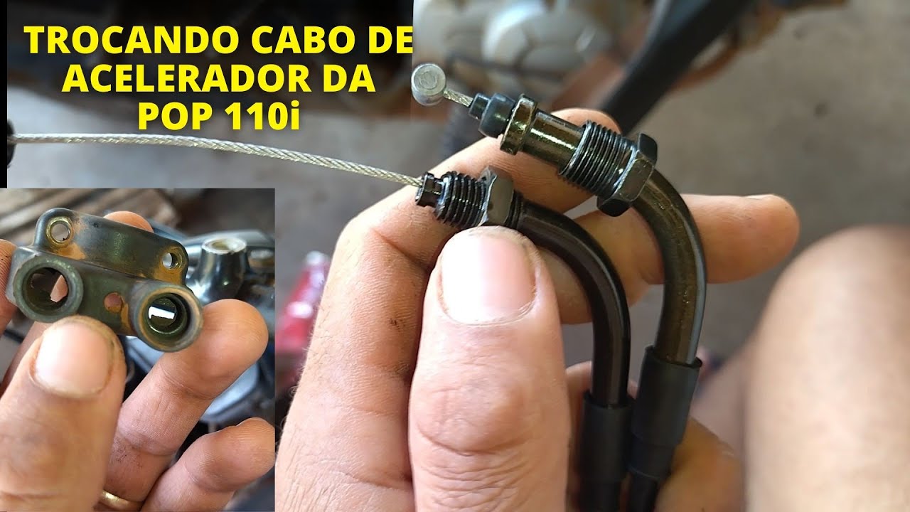 Como trocar o cabo de ACELERADOR da POP 110i troca do cabo A e cabo B ?