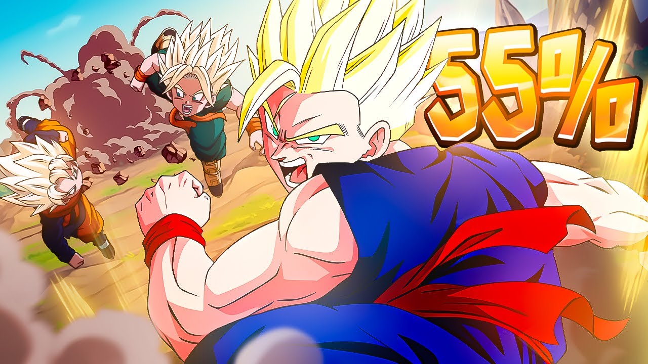 HOW GOOD IS LR INT SSJ GOHAN + GOTEN & TRUNKS w/ ONE COPY?! 55% First Look | DBZ Dokkan Battle