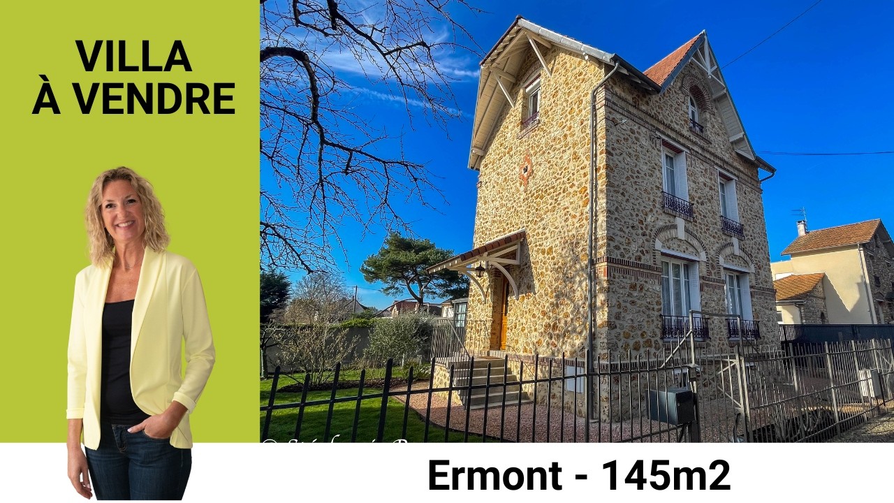 Villa en pierres de meulières à vendre à Ermont