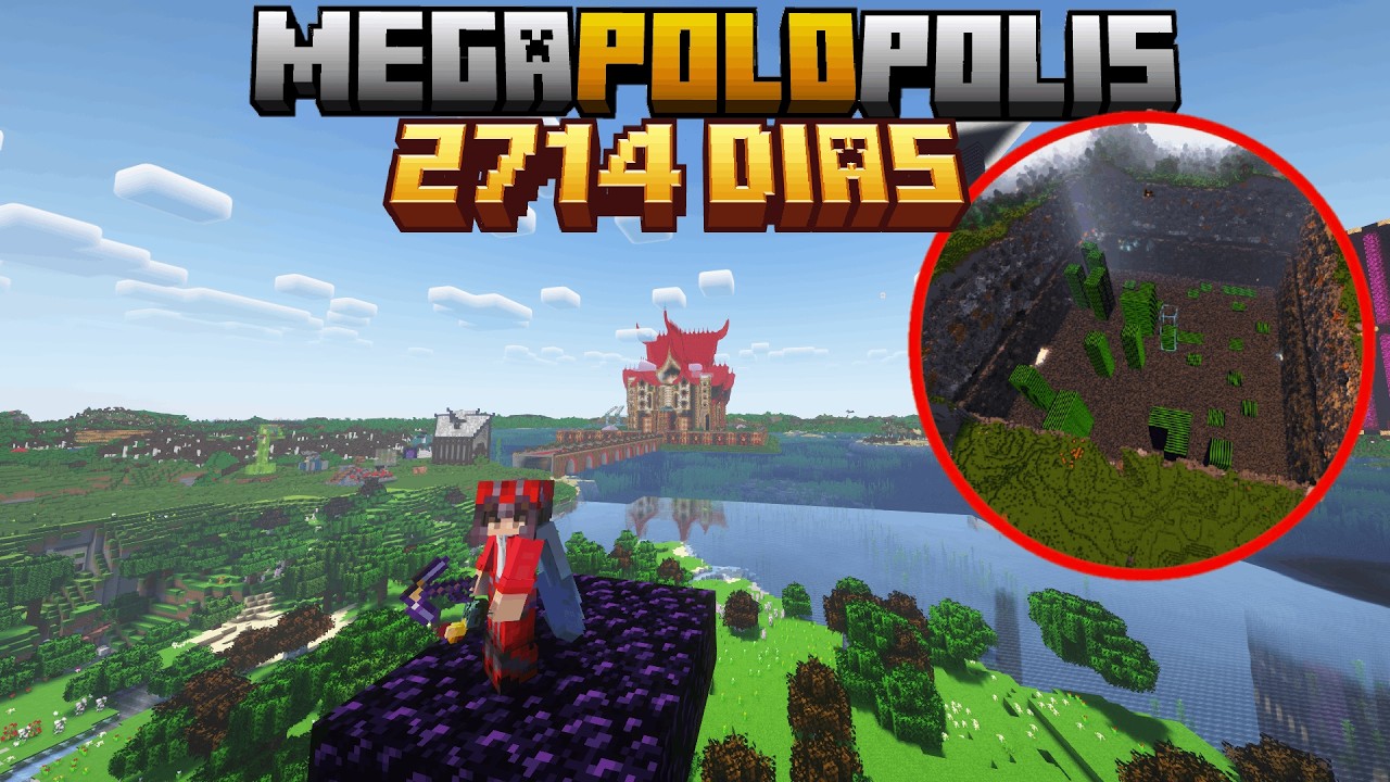 MINECRAFT AO VIVO - MEGAPOLOPOLIS DIA 2714+ #minecraft #shorts