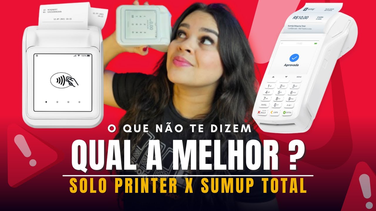 QUAL A MELHOR SUMUP TOTAL OU SUMUP SOLO PRINTER? MAQUININHA SUMUP É BOA ?