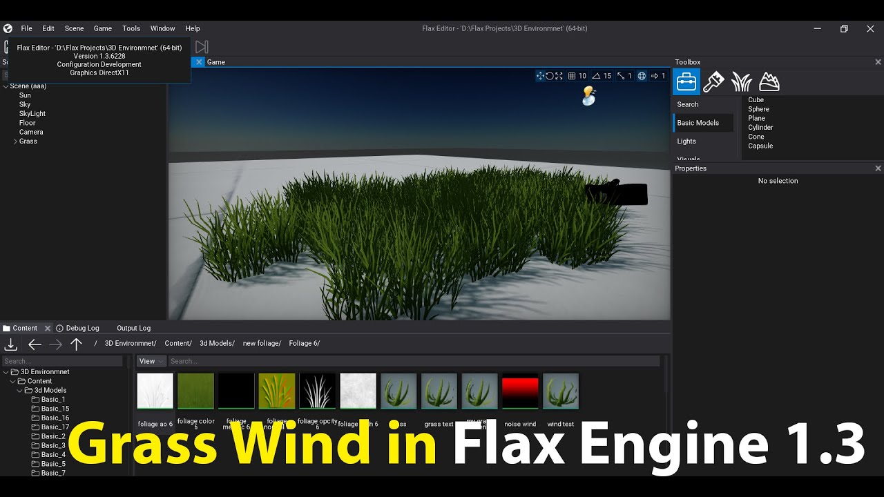 How To Add Wind To Foliage in Flax Engine 1.3