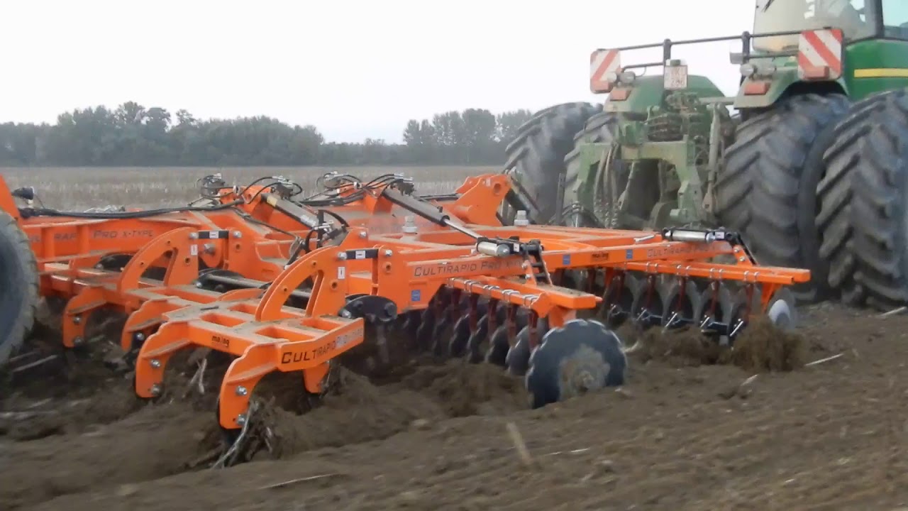 MAAG CULTIRAPID PRO 6m John Deer 9530 napraforgó tarlóban 2.
