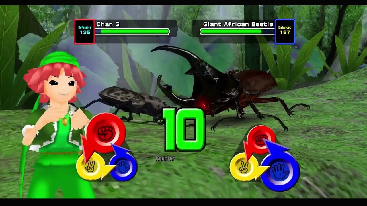 Chan G Beetle Wasteland Forest Gameplay [Mushiking 2006 English Version]