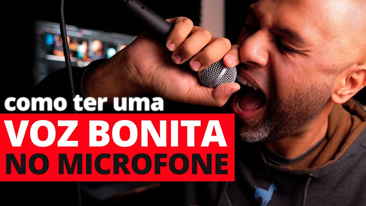 Como deixar a VOZ BONITA para cantar no Microfone (como usar um microfone) INÉDITO