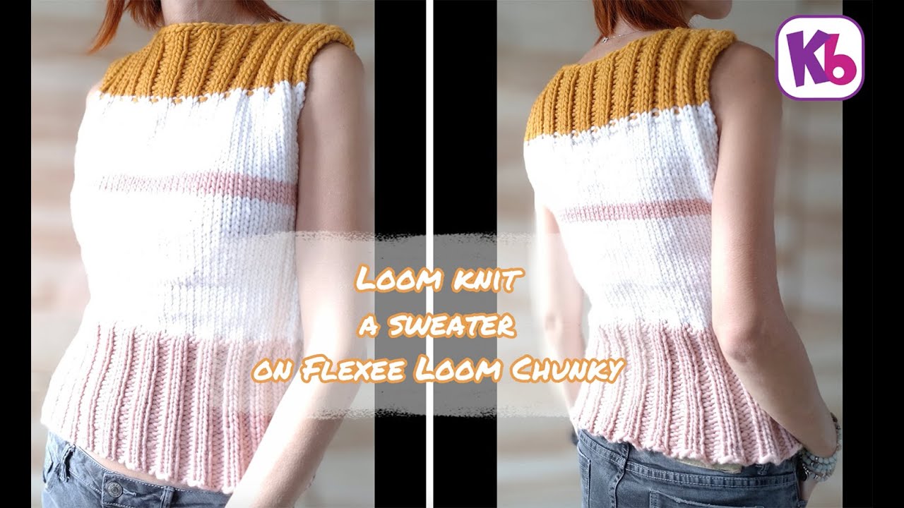 Smile Vest, Loom Knit