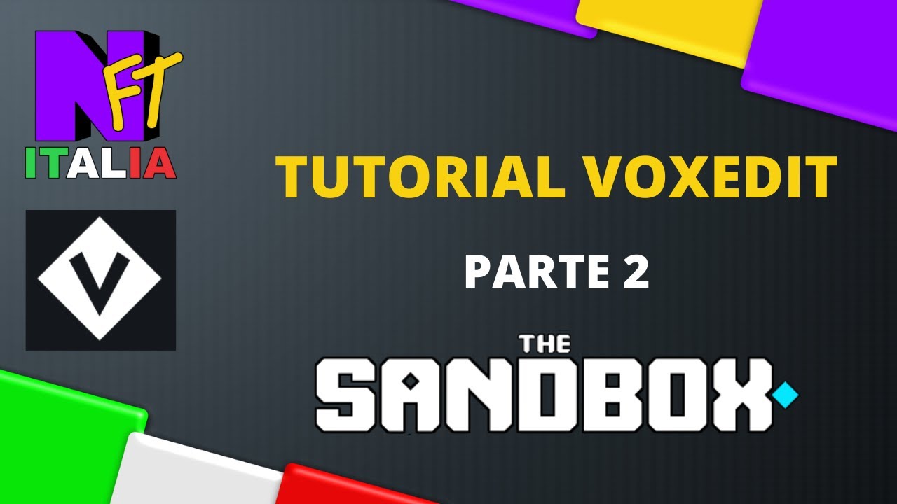 VoxEdit - Tutorial ITA | Come creare assets in voxel per giochi come The Sandbox!