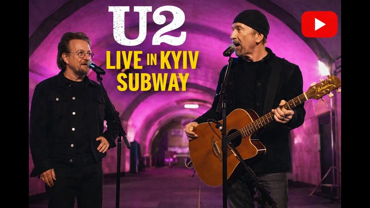 U2 Live in Kyiv Subway 08.05.2022. War in Ukraine