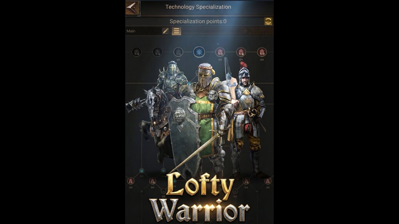 Rise of Castles: How to reset Lofty Warrior