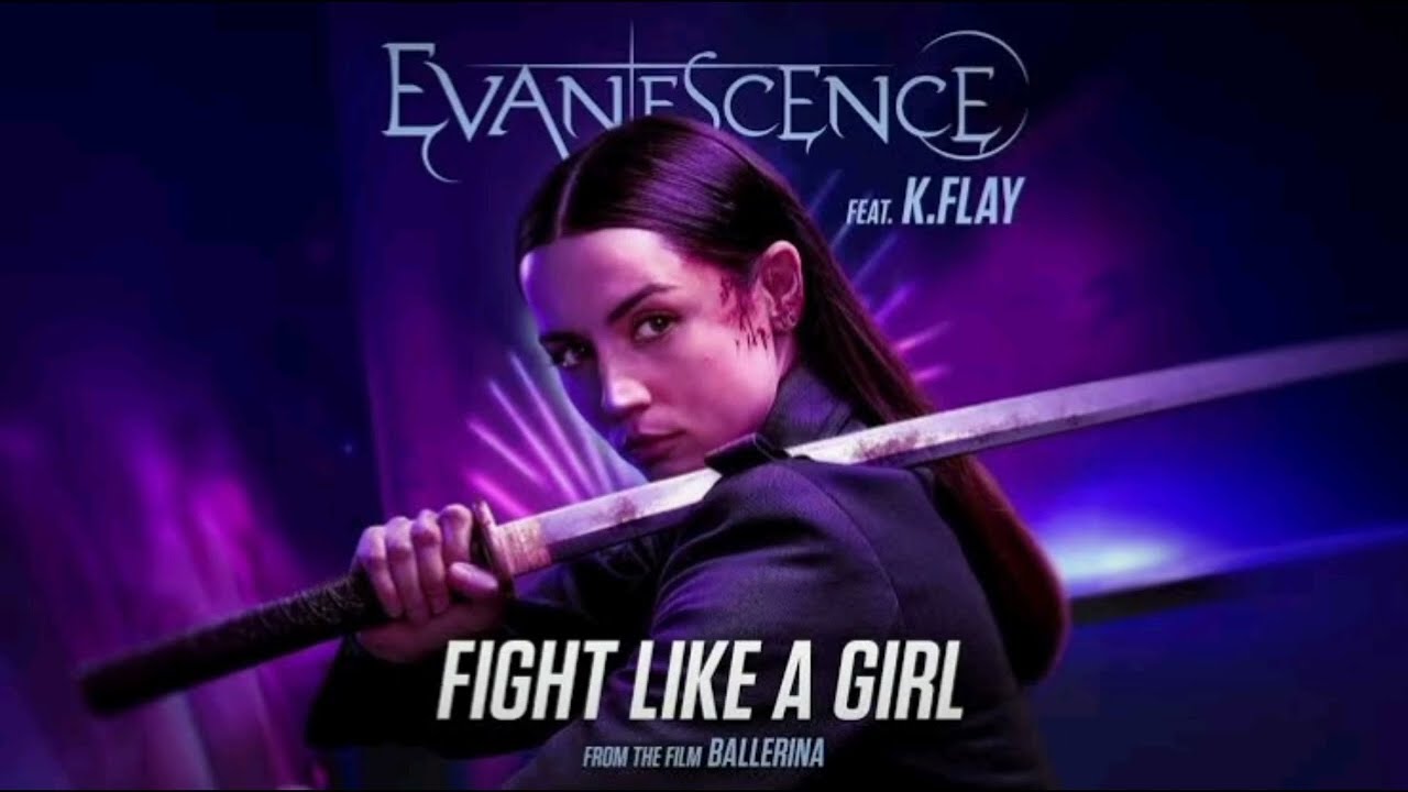 Evanescence - Fight Like A Girl (feat. K.Flay) [Lyric Video] (from the film Ballerina)