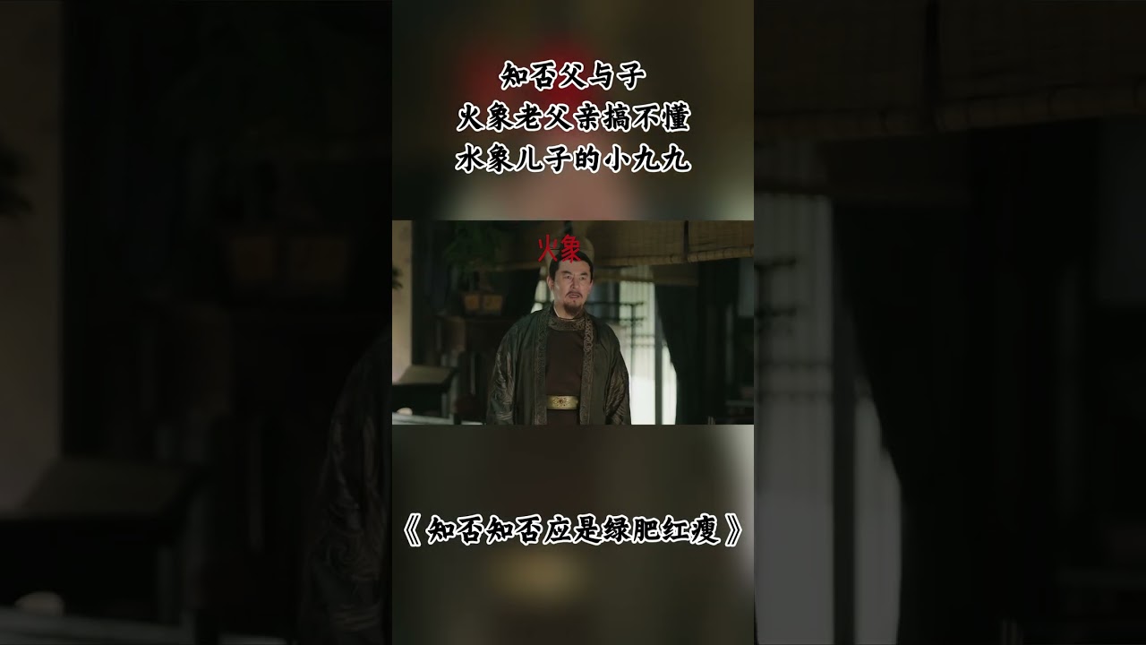 知否父与子 火象老父亲搞不懂水象儿子的小九九 #知否 #知否知否应是绿肥红瘦 #赵丽颖 #冯绍峰