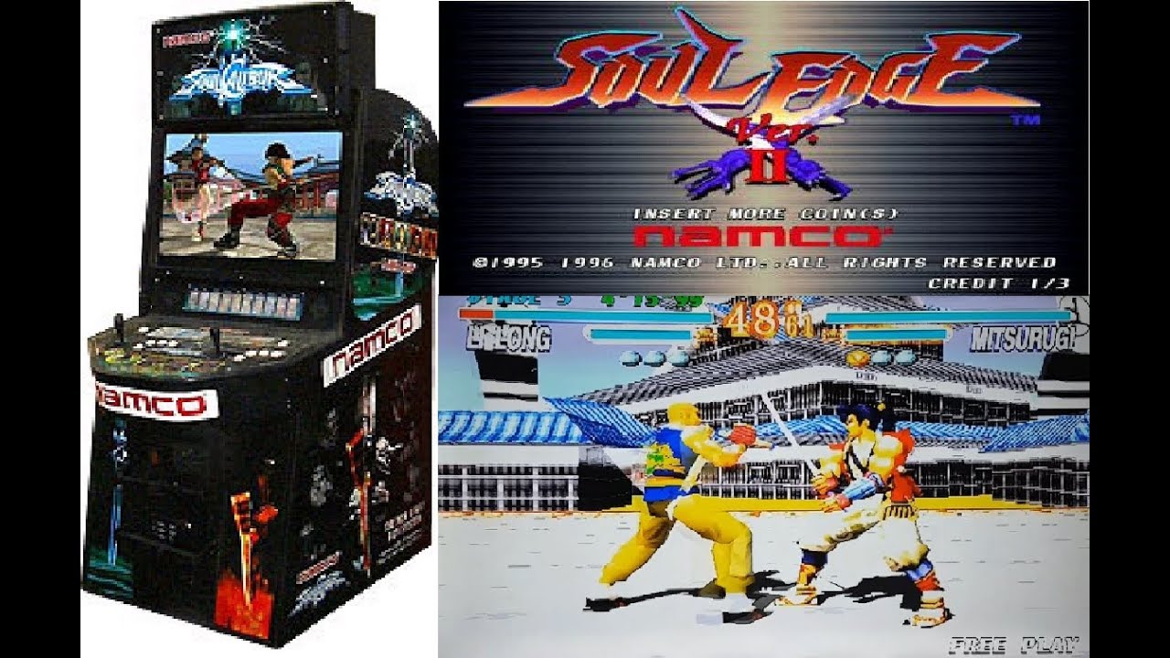 Namco System 11 Arcade PCB Soul Edge Gameplay (Arcade Hardware)