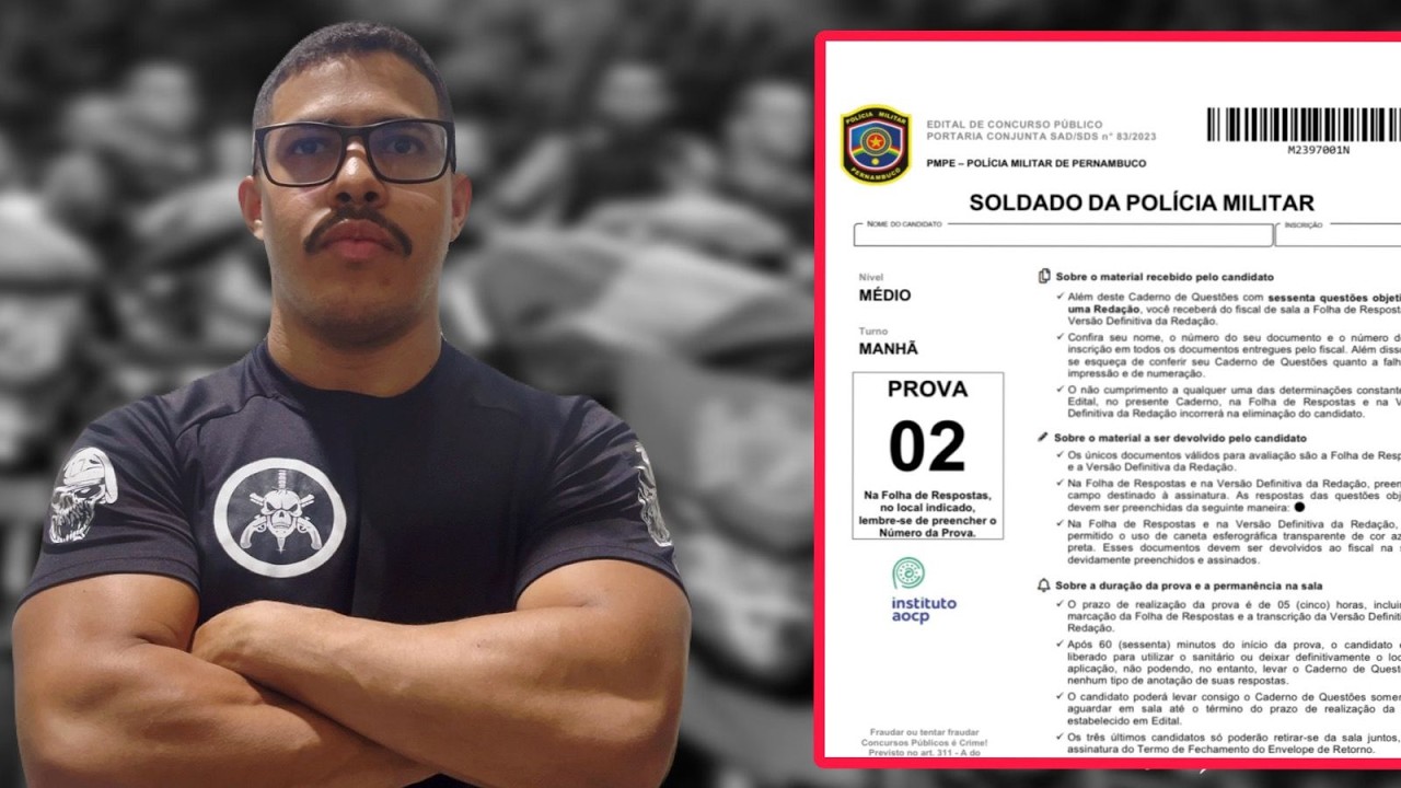 RESOLUÇÃO DE QUESTÕES - PMPE - RACIOCÍNIO LÓGICO - HISTÓRIA DE PERNAMBUCO - ÁGUIA05