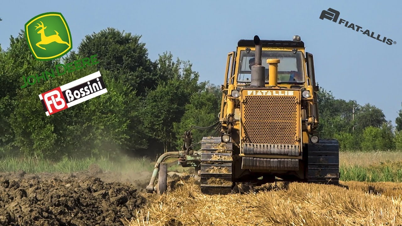 Fiat-Allis FA200 | AD20 | Aratri Borgatti | John Deere 6810 | FB Bossini | Plowing | Aratura