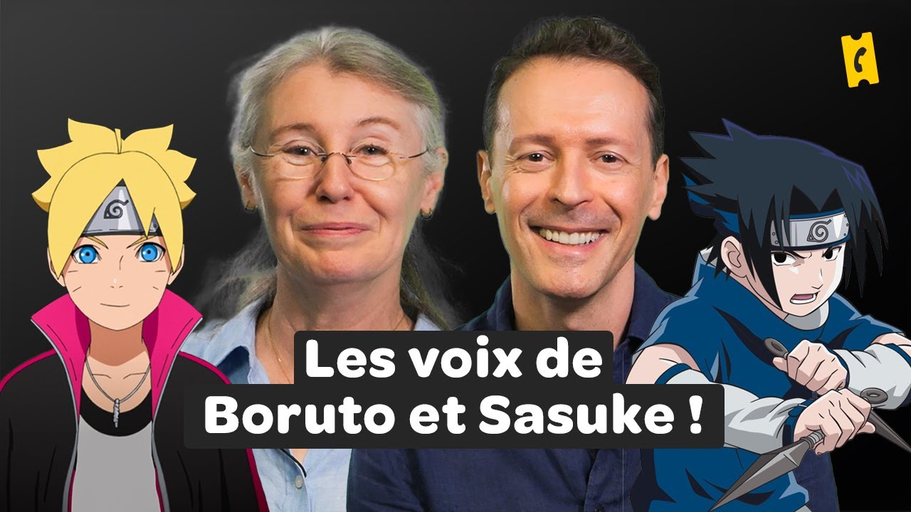 Les voix françaises de Boruto et Sasuke, ce sont eux ! - Fabienne Loriaux et Christophe Hespel.
