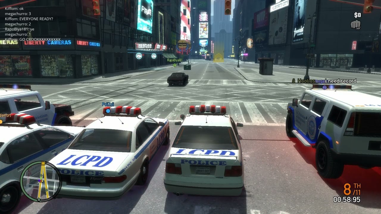 GTA IV busted & derby modes with players