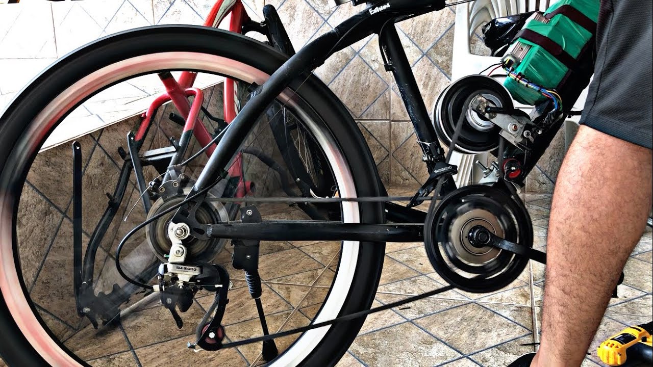 Bike Elétrica Mid Drive com motor de patinete [48V 500W Protótipo]