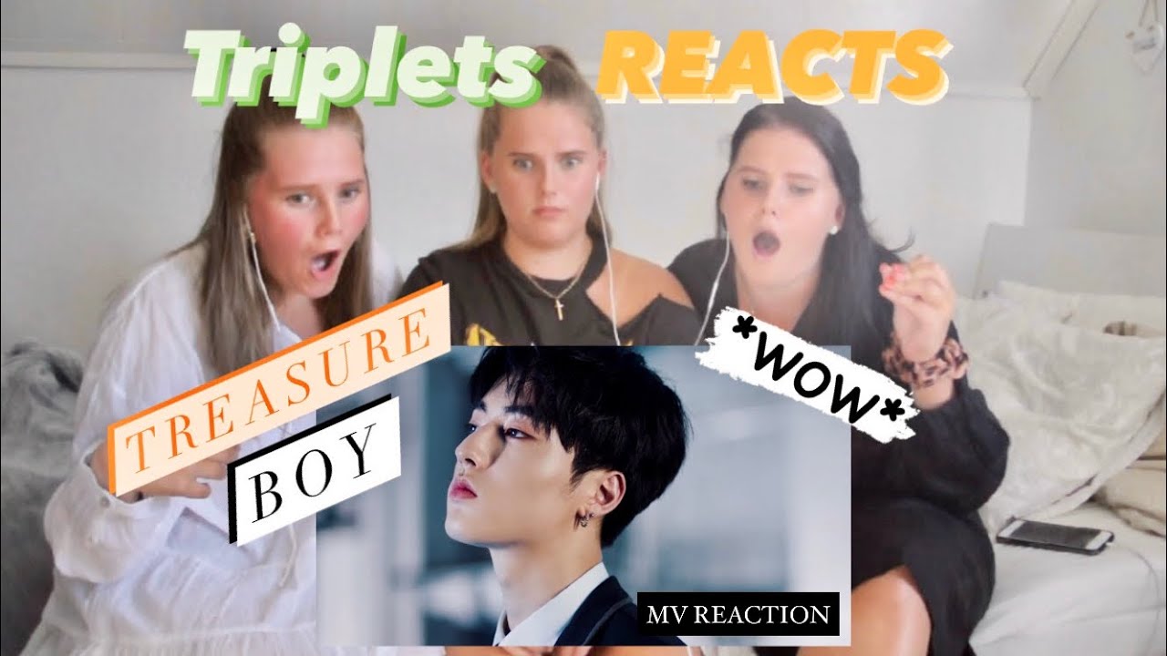 TREASURE - ’BOY’ M/V REACTION!!! - Triplets REACTS