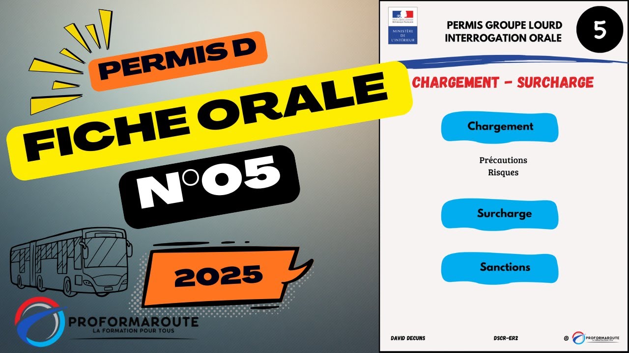 Fiche orale n°5 - Chargement / Surcharge - Permis D