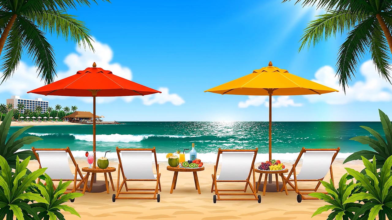 Latin Chill Beach Bar Ocean Breeze & Cocktail Vibes🍹라틴 칠 비치 바 바다 바람과 칵테일 감성