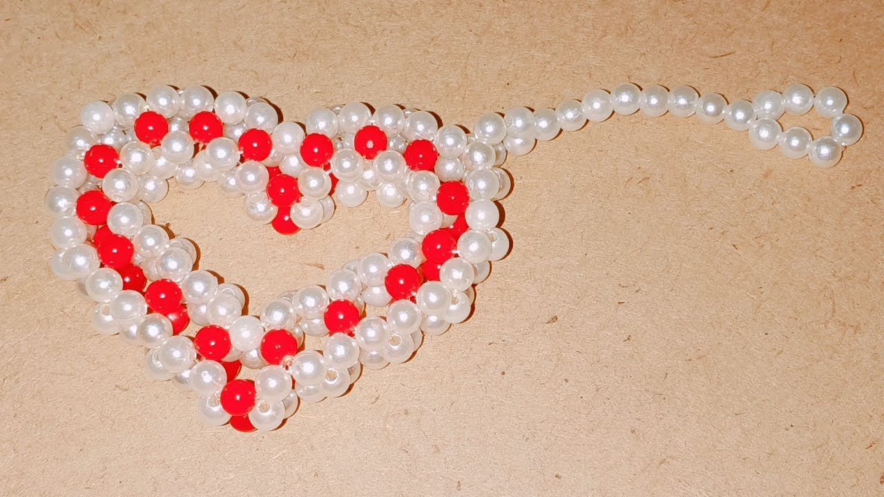 পুতির লাভ চাবির রিং,How to make Beads Key Ring