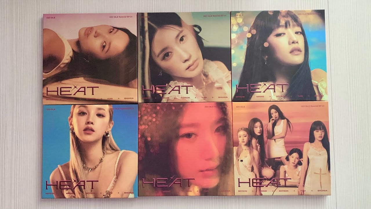 Распаковка альбома (G)I-Dle / Unboxing album (G)I-Dle HEAT (Digipak ver. SET)