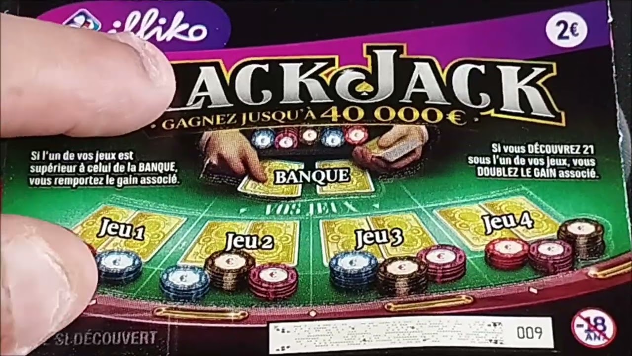 GRATTAGE DE 10 BLACK JACK