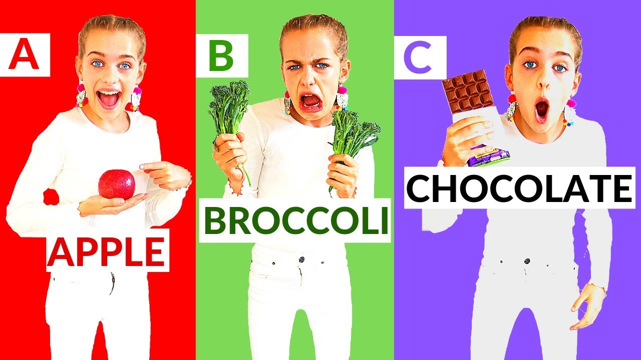 LAST TO STOP EATING FOOD IN ALPHABETICAL ORDER Challenge w/ The Norris Nuts