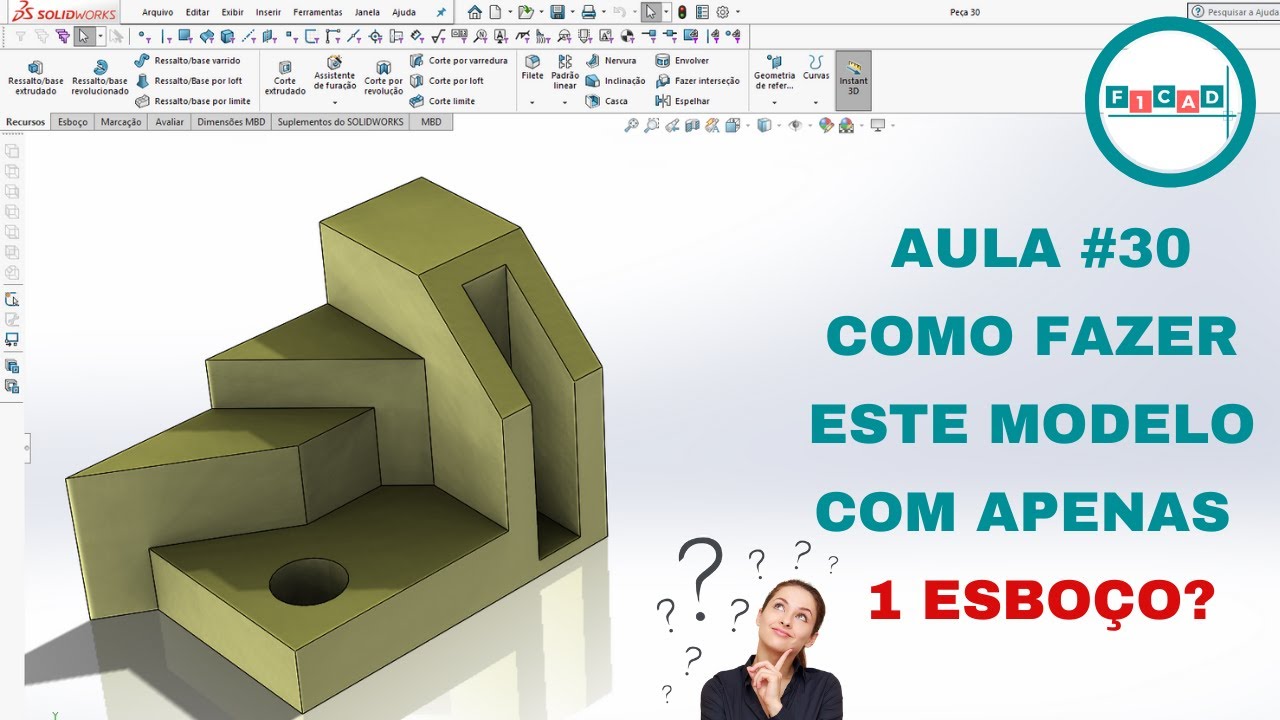 Como reduzir o tempo de modelamento no Solidworks: Aprendendo na Prática # 30