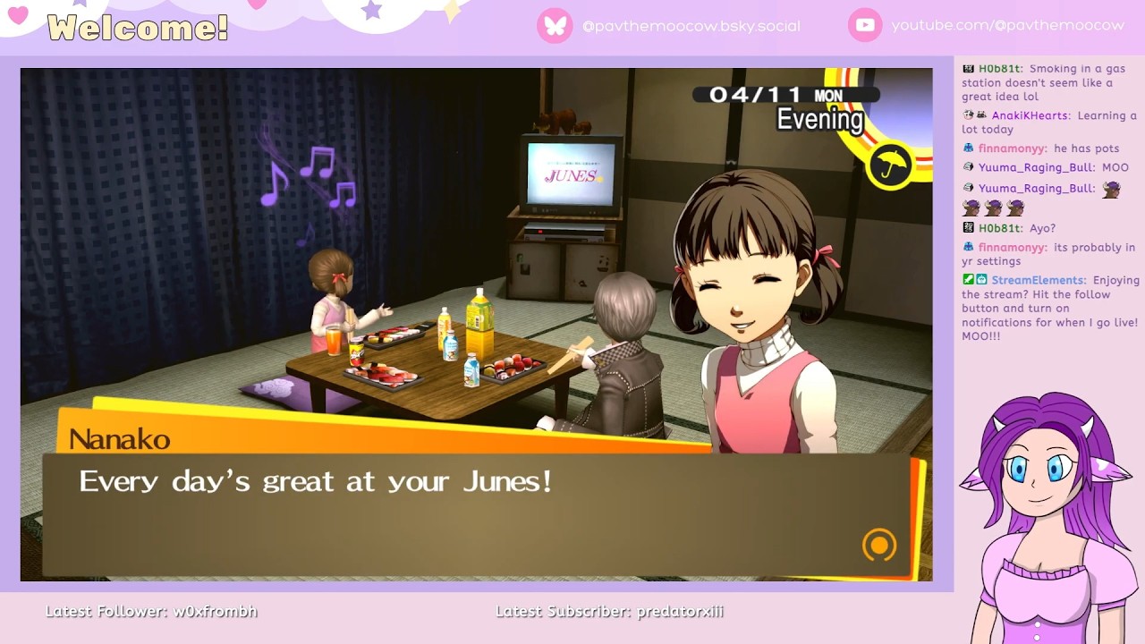 Starting Persona 4 Golden on Hard difficulty for charity 🐮