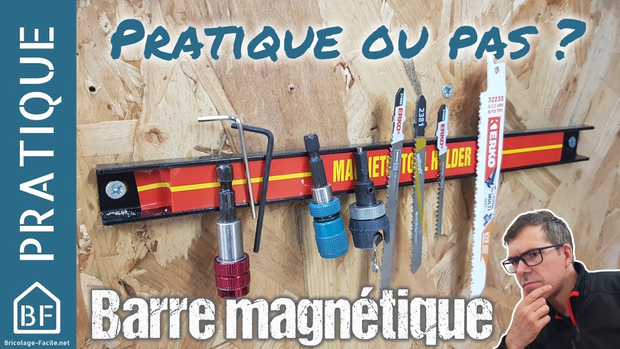 Accessoire pratique : barre magnétique / aimantée pour outils