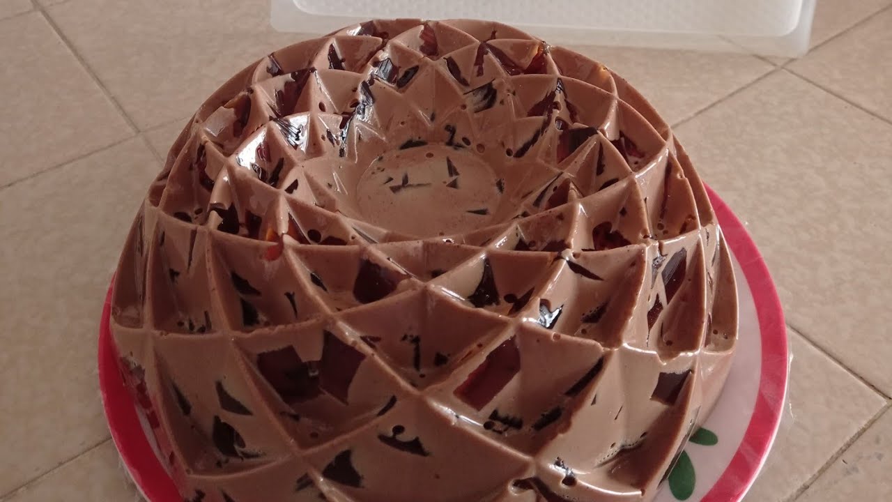 como  mejorar la gelatina de sobre / mosaico de jerez con chocolate