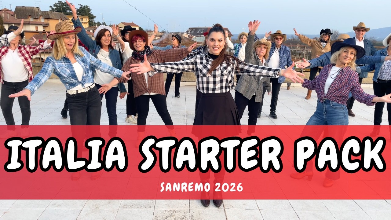 J-AX - ITALIA STARTER PACK - Country line dance - SANREMO 2026 - Coreografia - Ballo di Gruppo