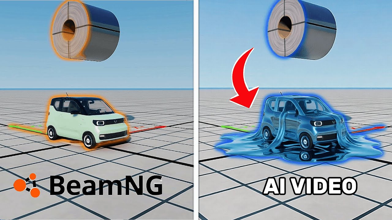 BeamnNG Drive Vs AI Video #2