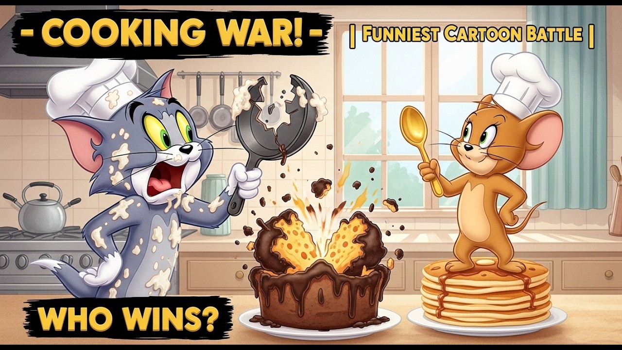 Tom vs Jerry Cooking Competition 🍳🔥 | Funniest Cartoon Battle Ever! #tomandjerry