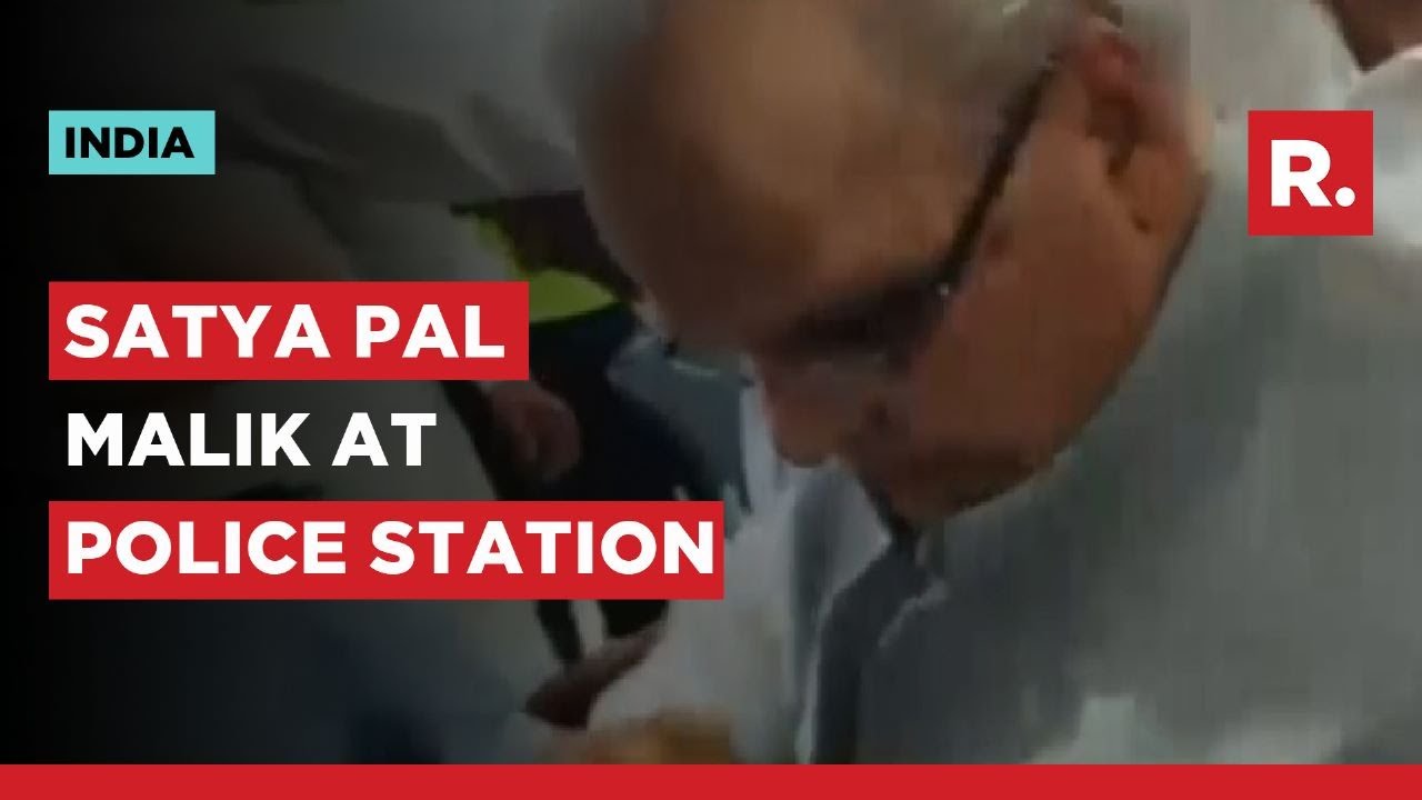 Satya Pal Malik Reaches Police Station After CBI Summons Him In Reliance Insurance Corruption Case