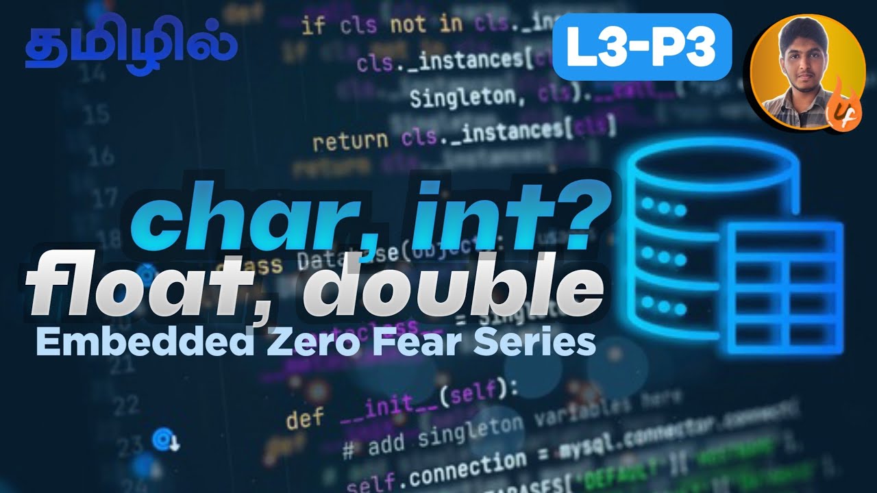 Type of Data Types in C | What is char, int, float, double in Tamil | EZF Series L3-P3