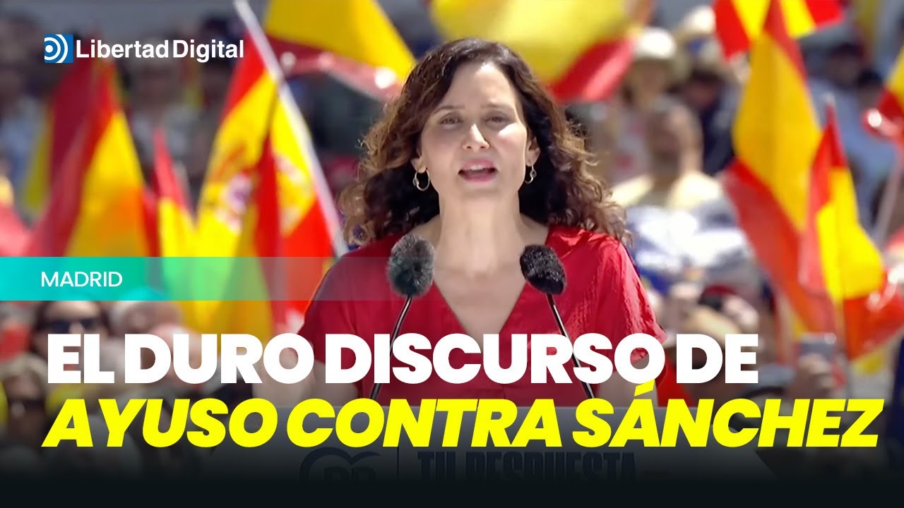 El duro discurso de Ayuso: 