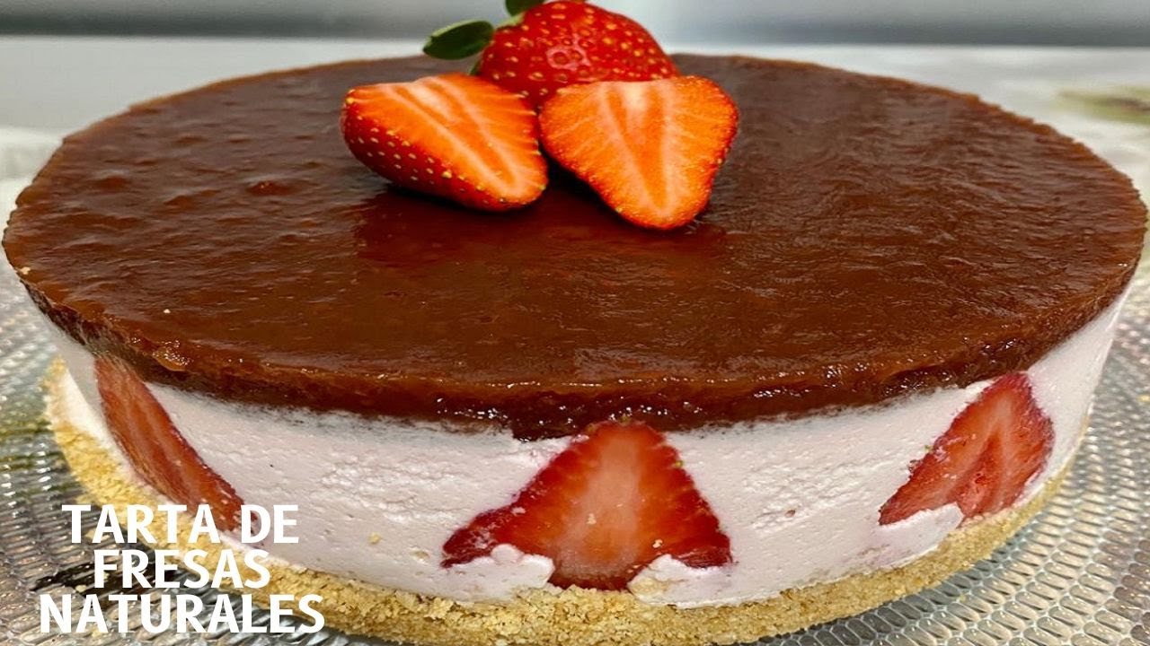 TARTA 🎂 DE FRESAS 🍓 FRIA O HELADA CON ROBOT MAMBO!! 🤤👩‍🍳🍓