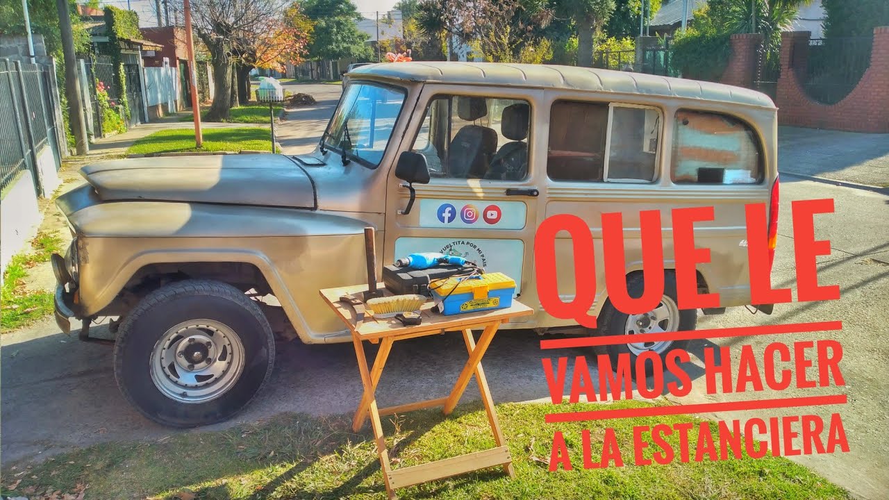Empezamos a RECAMPERIZAR nuestra estanciera,  barato y con lo que teniamos