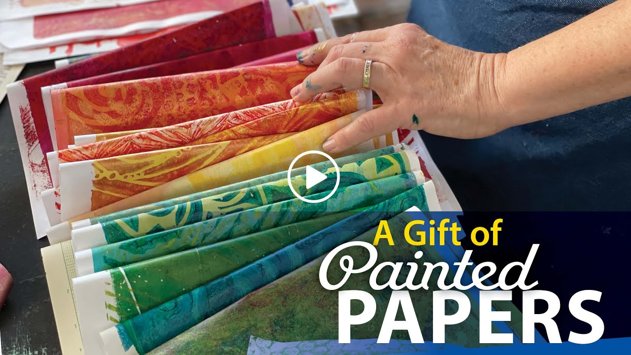 A Little Studio Gift: Hand-Painted Papers Giveaway&ndash;Tutorial Tidbits