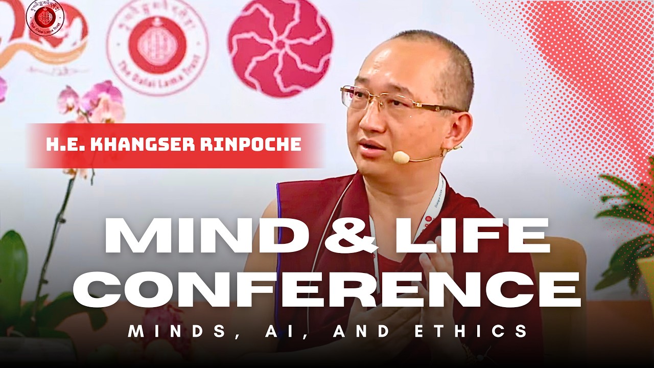 H.E. Khangser Rinpoche at Mind and Life Conference 2025 in Dharamshala, India.