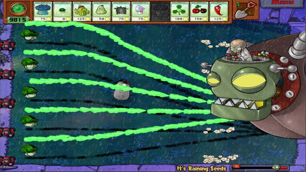 PLANTS VS ZOMBIES 100% 9999 CATTAIL VS DR. ZOMBOSS`S MOD  HALLOWEEN