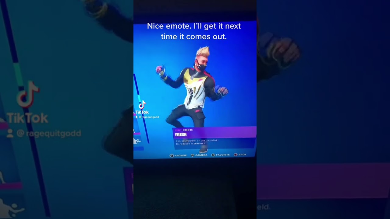 Fresh: last seen 1,497 days ago #shorts #fortnite #tiktok #fortniteemote