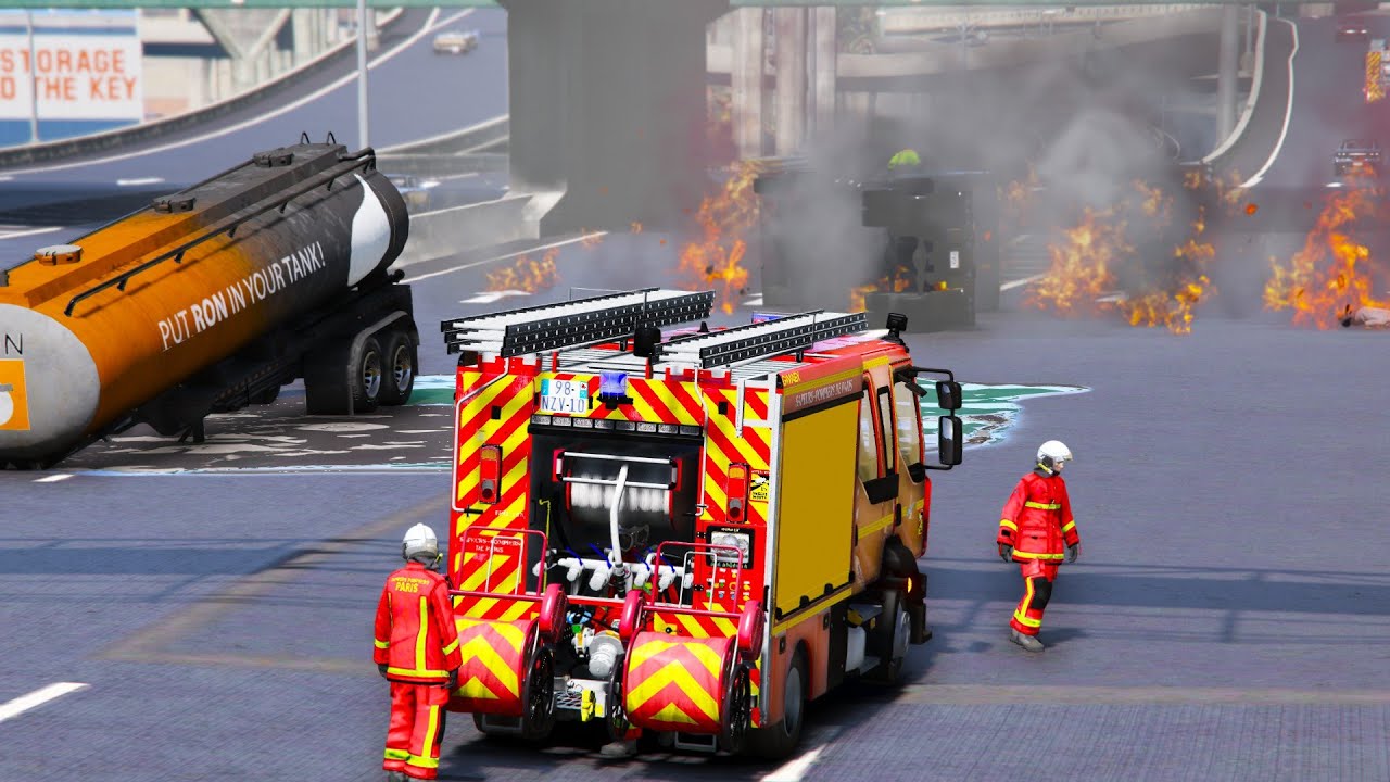 [GTA 5] VIVRE UNE GARDE AVEC LES POMPIERS DE PARIS #59