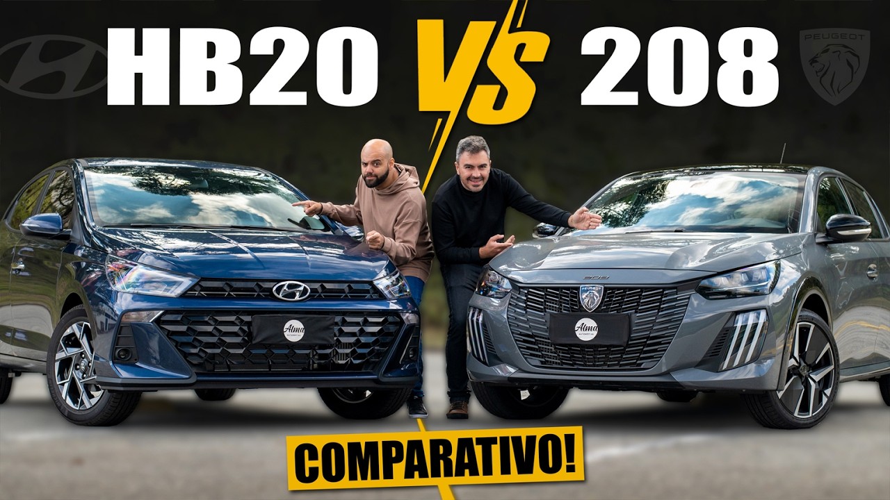 Peugeot 208 VS Hyundai HB20! Qual o melhor Hatch compacto do brasil?